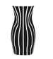 Striped Black Dress | Striped Bandage Dress | Private Label Styles.