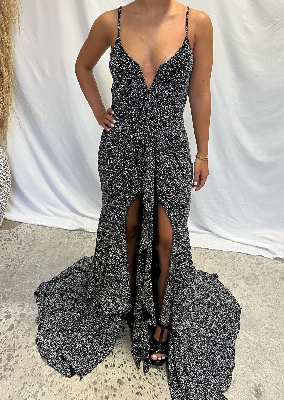  Ray Dress Statement Formal Dress with Slit | Private Label Styles.
